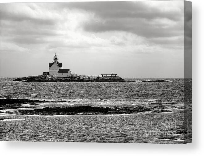 Maine Canvas Print featuring the photograph Cuckolds Light Lighthouse by Olivier Le Queinec