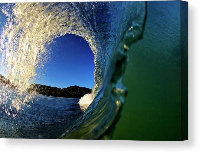 Surfing Canvas Print featuring the photograph Curl by Nik West