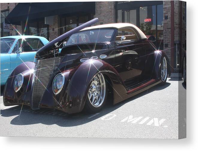 Ragtop Canvas Print featuring the photograph Custom Ragtop by Jeff Floyd CA