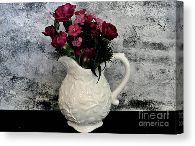 Photo Canvas Print featuring the photograph Dainty Flowers by Marsha Heiken
