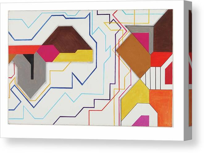 Abstract Canvas Print featuring the painting Dancanella della Tarantolla - Part II by Willy Wiedmann