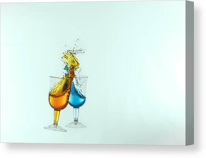 Alcohol Canvas Print featuring the photograph Dancing Drinks by Peter Lakomy