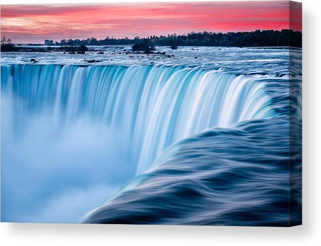 Dawn Canvas Print featuring the photograph Dawn Flow by Mark Rogers