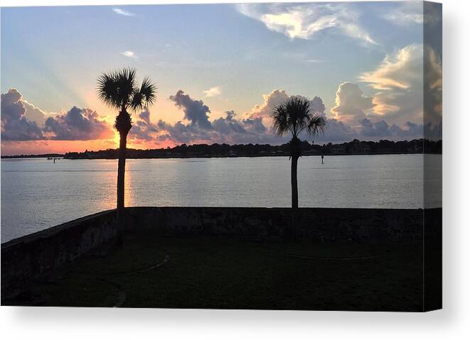 St. Augustine Canvas Print featuring the photograph Celebrate 450 Landing Day by LeeAnn Kendall