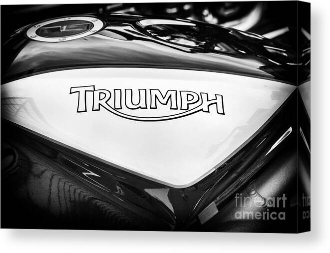 Triumph Canvas Print featuring the photograph Daytona Detail by Tim Gainey