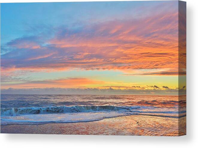 Obx Sunrise Canvas Print featuring the photograph December 2016 Sunrise by Barbara Ann Bell