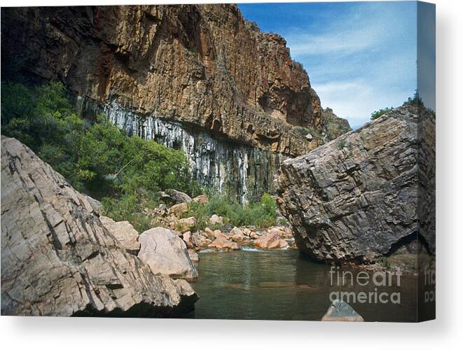 Landscape Canvas Print featuring the photograph Deep Water by Kathy McClure