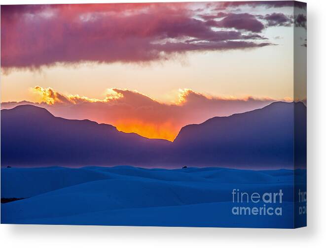 Sunset Canvas Print featuring the photograph Depth of Color by Stephen Whalen