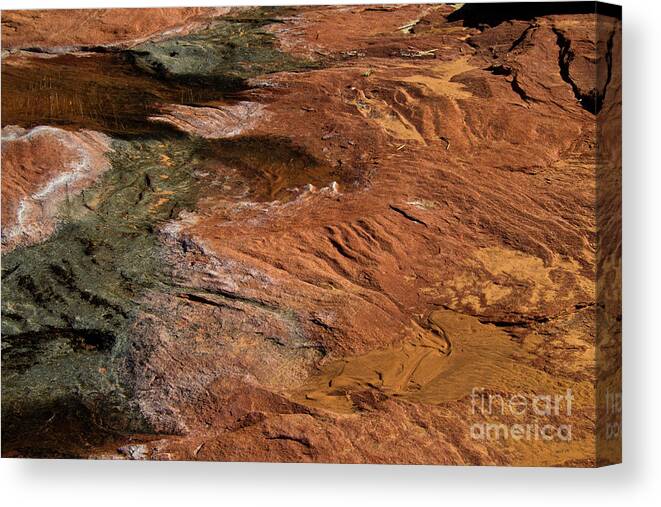Lake Powell Canvas Print featuring the photograph Designs in Stone by Kathy McClure