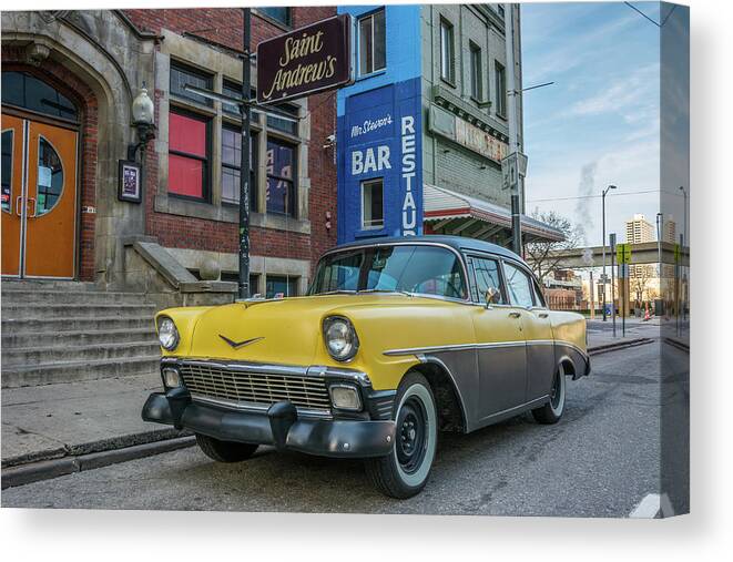 Chevrolet Canvas Print featuring the photograph Detroit Classic by Pravin Sitaraman