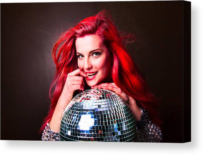 Disco Canvas Print featuring the photograph Disco Smile by Monte Arnold