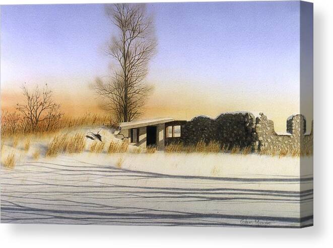 Rural Canvas Print featuring the painting Do you remember. by Conrad Mieschke