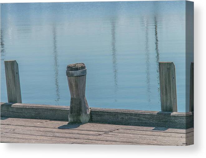 Australia Canvas Print featuring the photograph dock at Williamstown by Gerry Fortuna