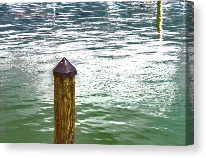 Water Canvas Print featuring the photograph Dock of the Bay by Roslyn Wilkins
