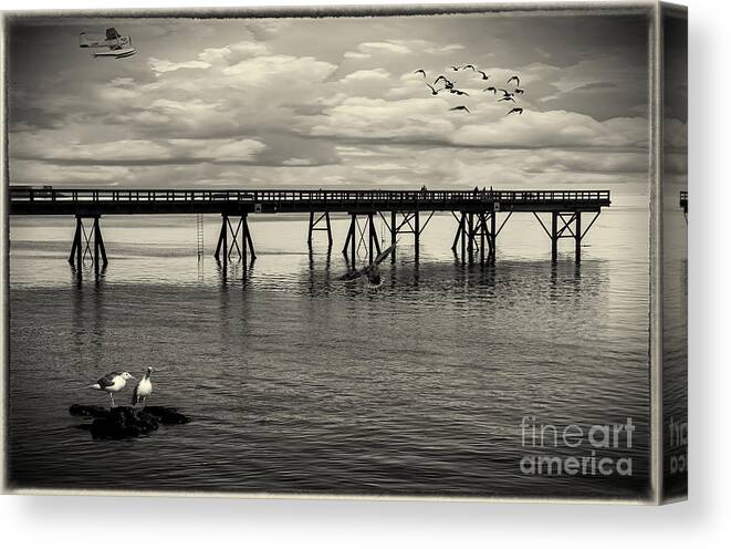 Dock Canvas Print featuring the photograph Dock on the Sea by Barry Weiss