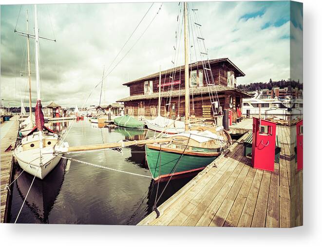 Boat Canvas Print featuring the photograph Dockside by Rebekah Zivicki
