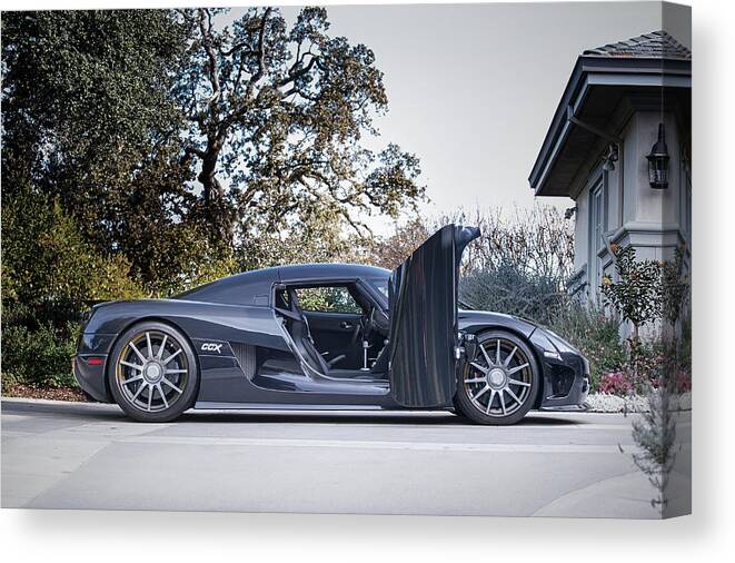 Koenigsegg Ccx Canvas Print featuring the photograph Doors Up by ItzKirb Photography