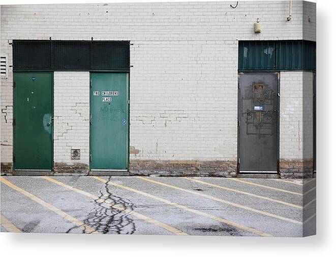 Door Canvas Print featuring the photograph Doorway To Bad Parenting by Kreddible Trout