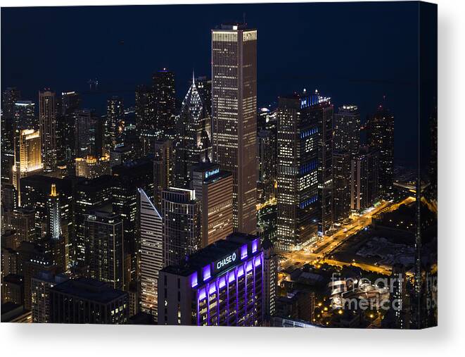 Chicago Canvas Print featuring the photograph Downtown Chicago by Andrea Silies