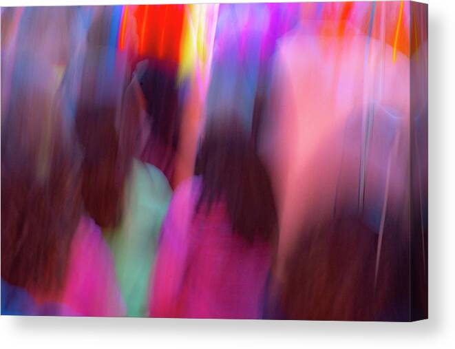 Abstract Canvas Print featuring the photograph Dragon Lights 1 by Rick Mosher