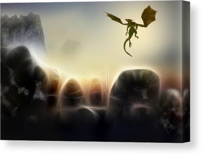 Dragon Canvas Print featuring the photograph Dragon's Nest by Kathleen Stephens