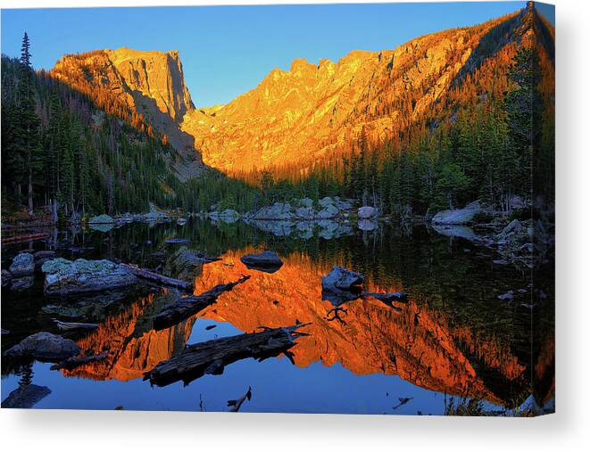 Dream Lake Canvas Print featuring the photograph Dream Within A Dream by Greg Norrell