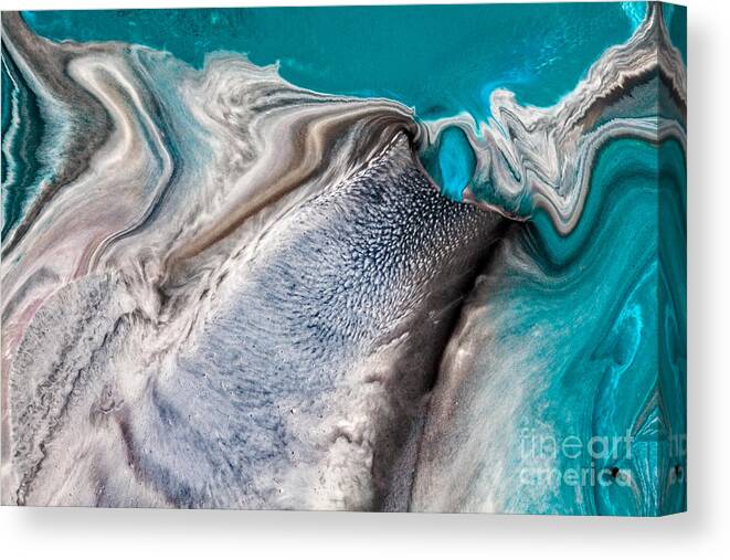 Abstract Canvas Print featuring the painting Dreams Like Ocean by Patti Schulze