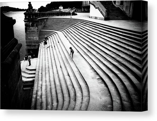Dresden Canvas Print featuring the photograph Dresden - Pillnitz Palace staircase by Dorit Fuhg