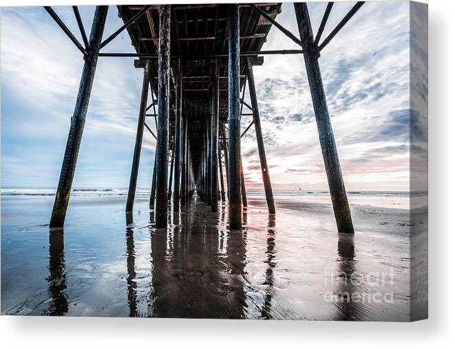 Beach Canvas Print featuring the photograph Dry Underpier by David Levin