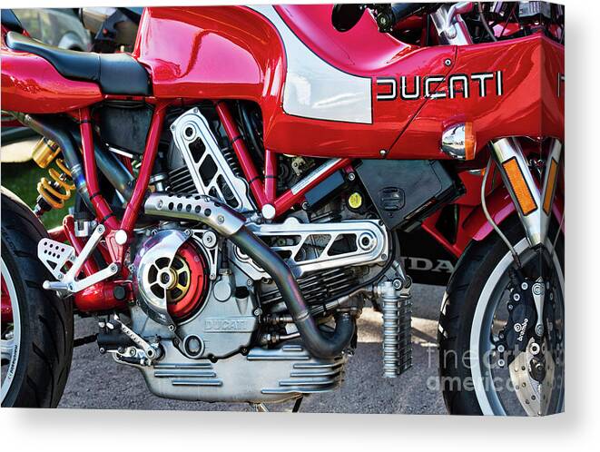 Ducati Mh900 Evoluzione Canvas Print featuring the photograph Ducati MH900 evoluzione by Tim Gainey