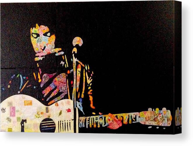 Dylan Canvas Print featuring the mixed media Dylan by Steve Fields