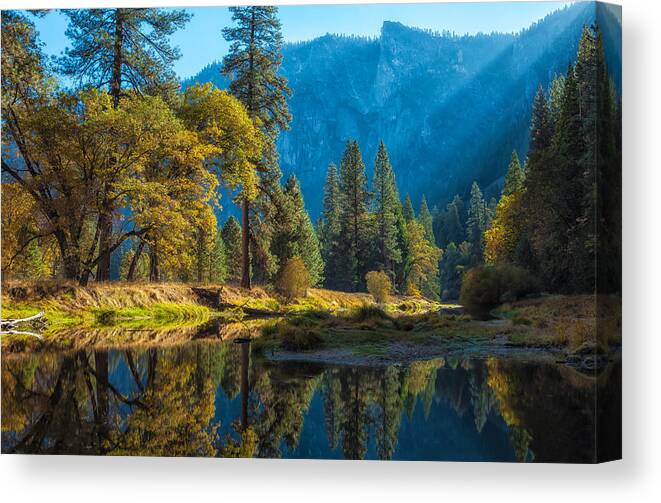 Nature Canvas Print featuring the photograph Early Fall by Jonathan Nguyen