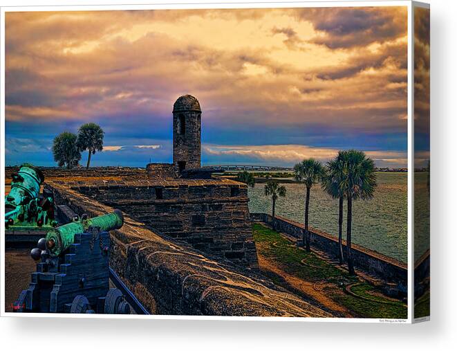 Florida Canvas Print featuring the photograph Early Morning at the Old Fort by Rogermike Wilson