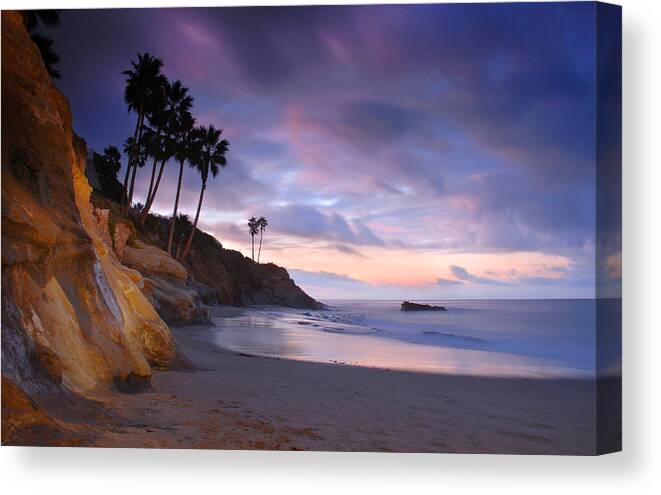 Landscape Canvas Print featuring the photograph Early Morning In Laguna Beach by Dung Ma