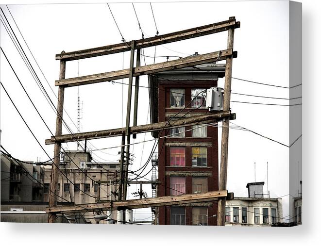Vancouver Canvas Print featuring the photograph East Van Lean by Kreddible Trout