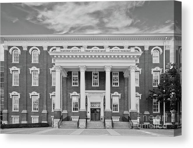 Eastern Kentucky University Canvas Print featuring the photograph Eastern Kentucky University Building by University Icons