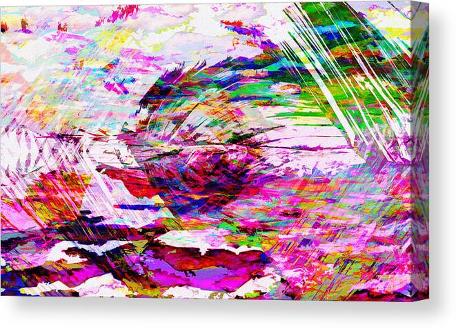 Abstract Canvas Print featuring the digital art Eclipse Within by Jade Knights