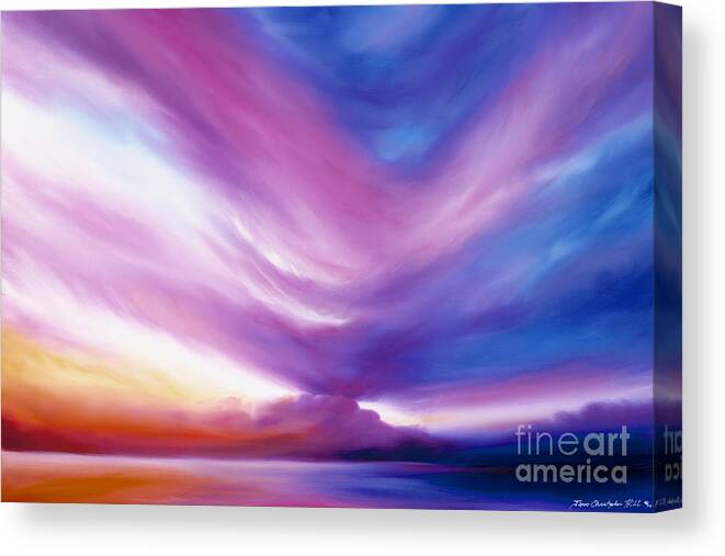 Clouds Canvas Print featuring the painting Ecstacy by James Hill