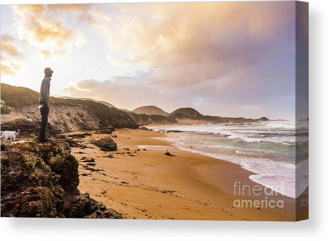 Beach Canvas Print featuring the photograph Edge of western shores by Jorgo Photography