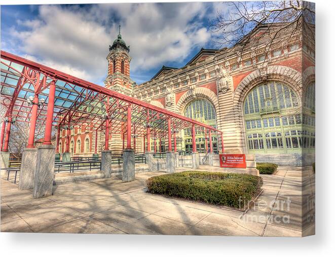 Clarence Holmes Canvas Print featuring the photograph Ellis Island Immigration Museum I by Clarence Holmes