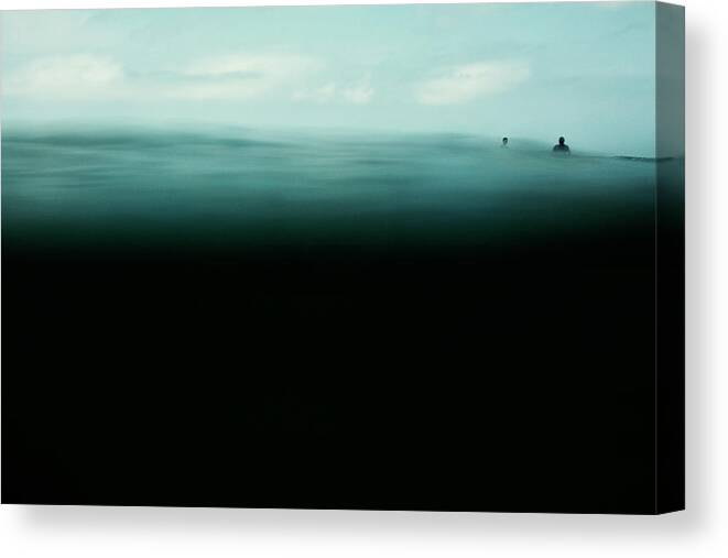 Surfing Canvas Print featuring the photograph Emerald by Nik West