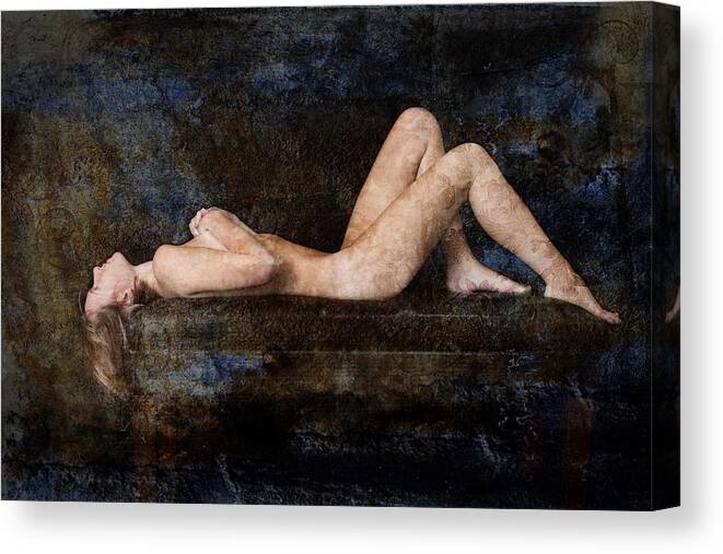 Female Nude Canvas Print featuring the photograph Emptiness by Andrew Giovinazzo