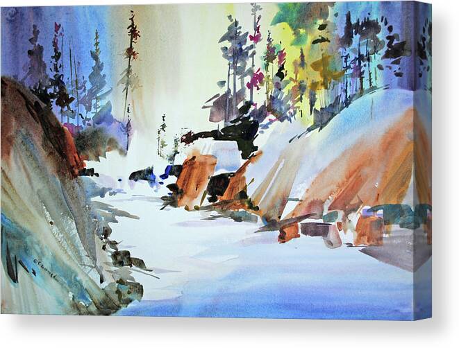 Visco Canvas Print featuring the painting Enchanted Wilderness by P Anthony Visco