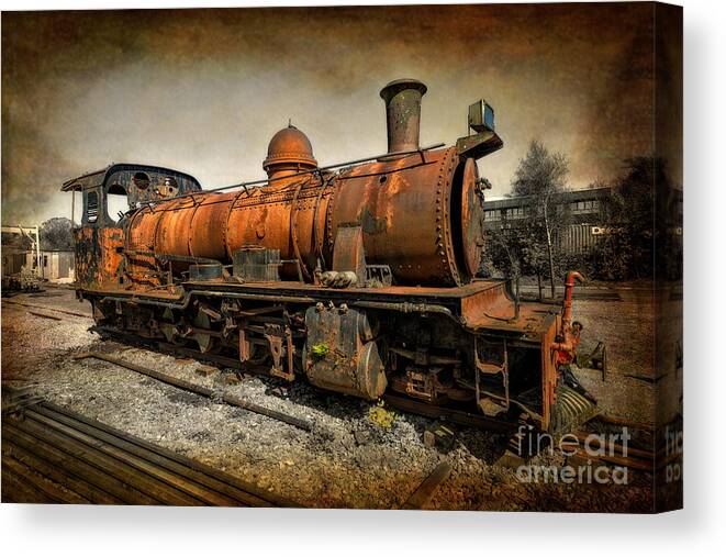 Dinas Canvas Print featuring the photograph End of the Line by Adrian Evans