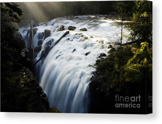 Waterfalls Canvas Print featuring the photograph Englishman Falls by Bob Christopher
