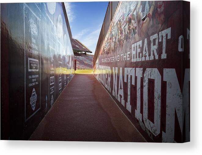 Tunnel Canvas Print featuring the photograph Entrance by Ricky Barnard