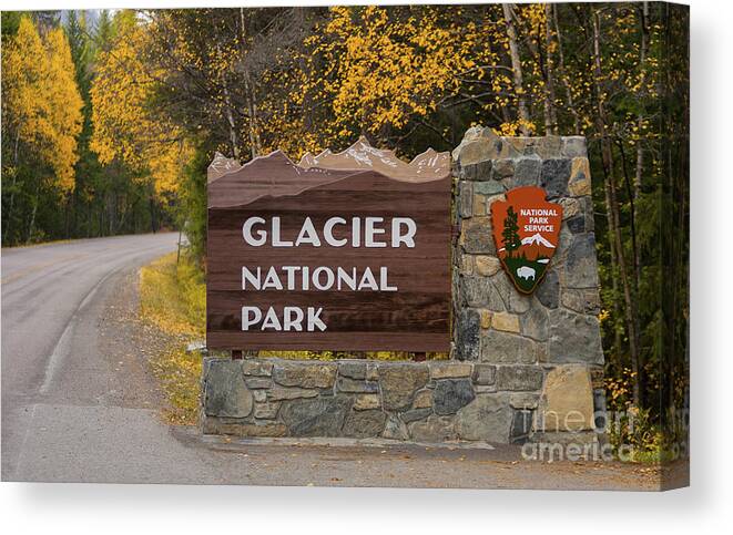 Cr2012 Canvas Print featuring the photograph Entrance to Glacier by Jerry Fornarotto