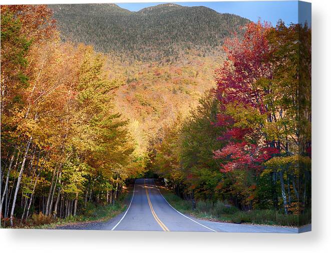 Smuggler's Notch Canvas Print featuring the photograph Entrance to Vermonts Smugglers Notch by Jeff Folger