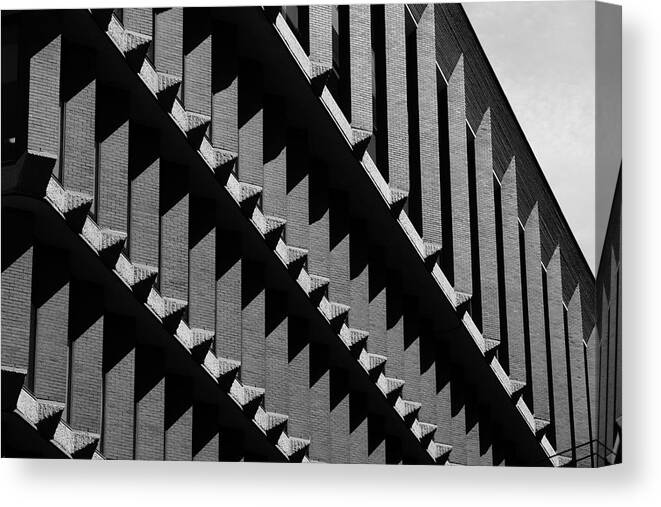 Urban Canvas Print featuring the photograph Escher Angles by Kreddible Trout