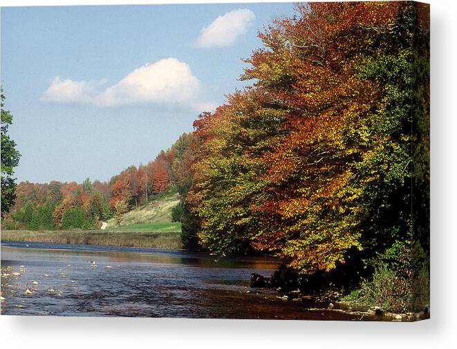 Owen Sound Canvas Print featuring the photograph Ingliss - Fall by DArcy Evans